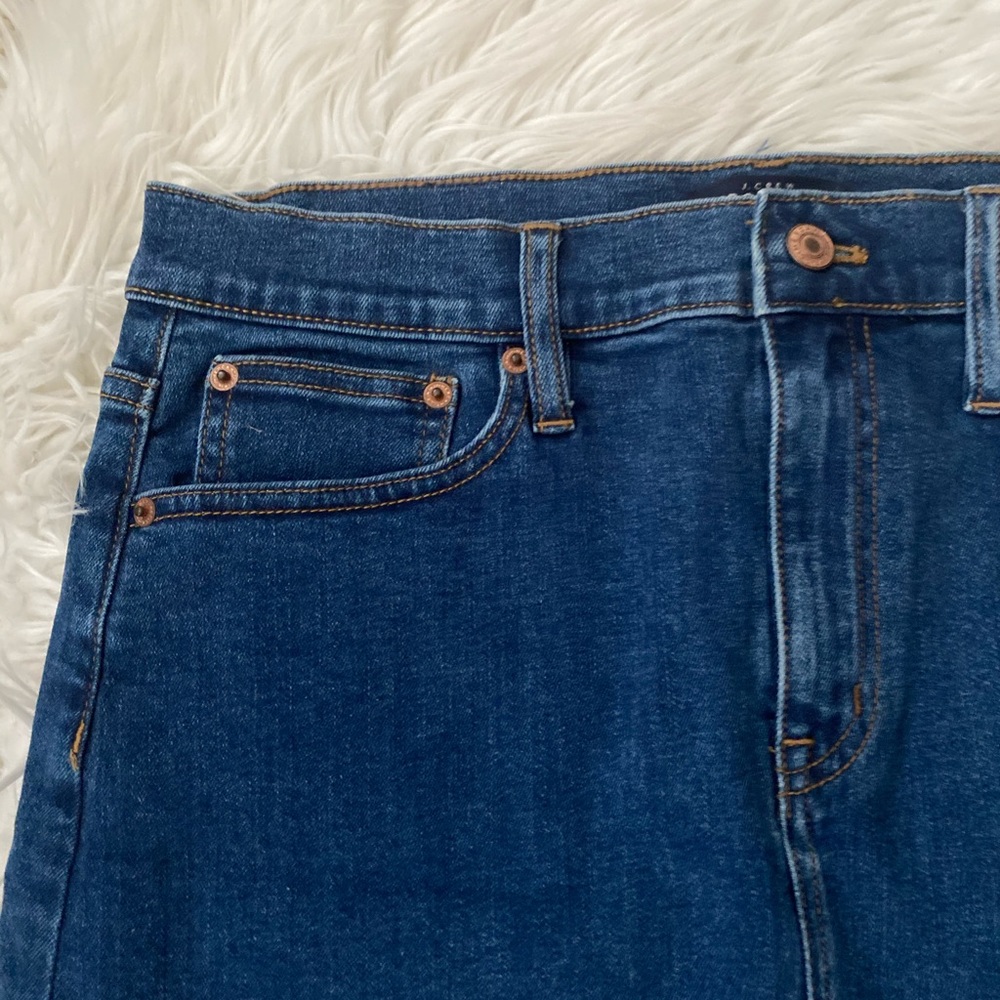 {J. Crew Mercantile} Floral Embroidered Denim Skirt - Women's 6 - Picture 5 of 9